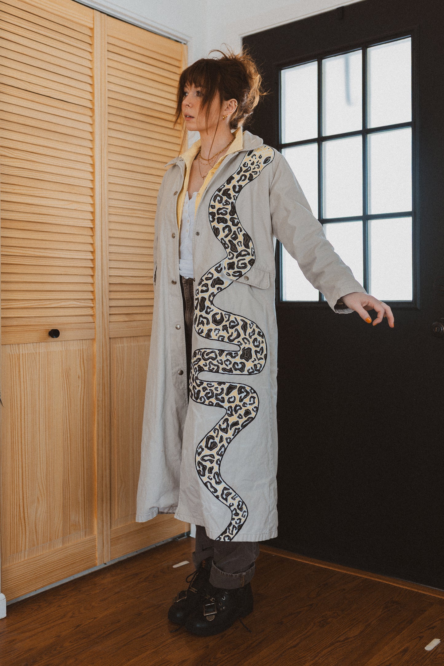 Snake Trench Coat