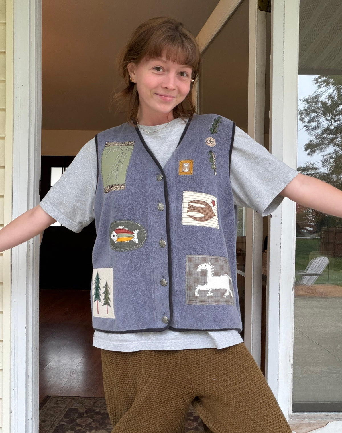 Patchwork vest