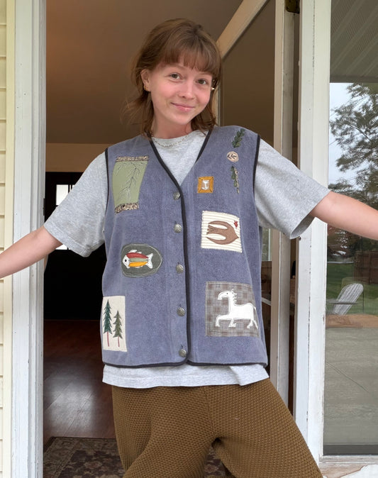Patchwork vest