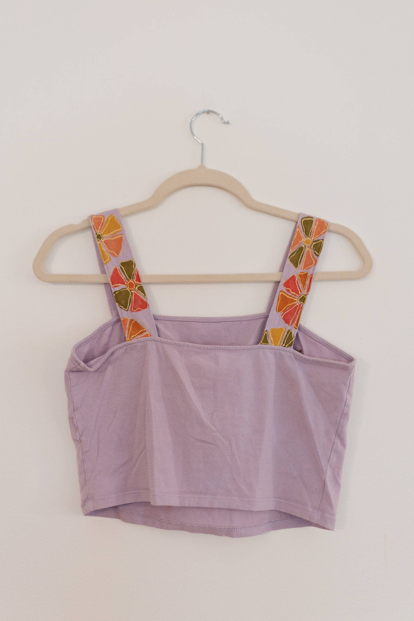 Purple flower tank