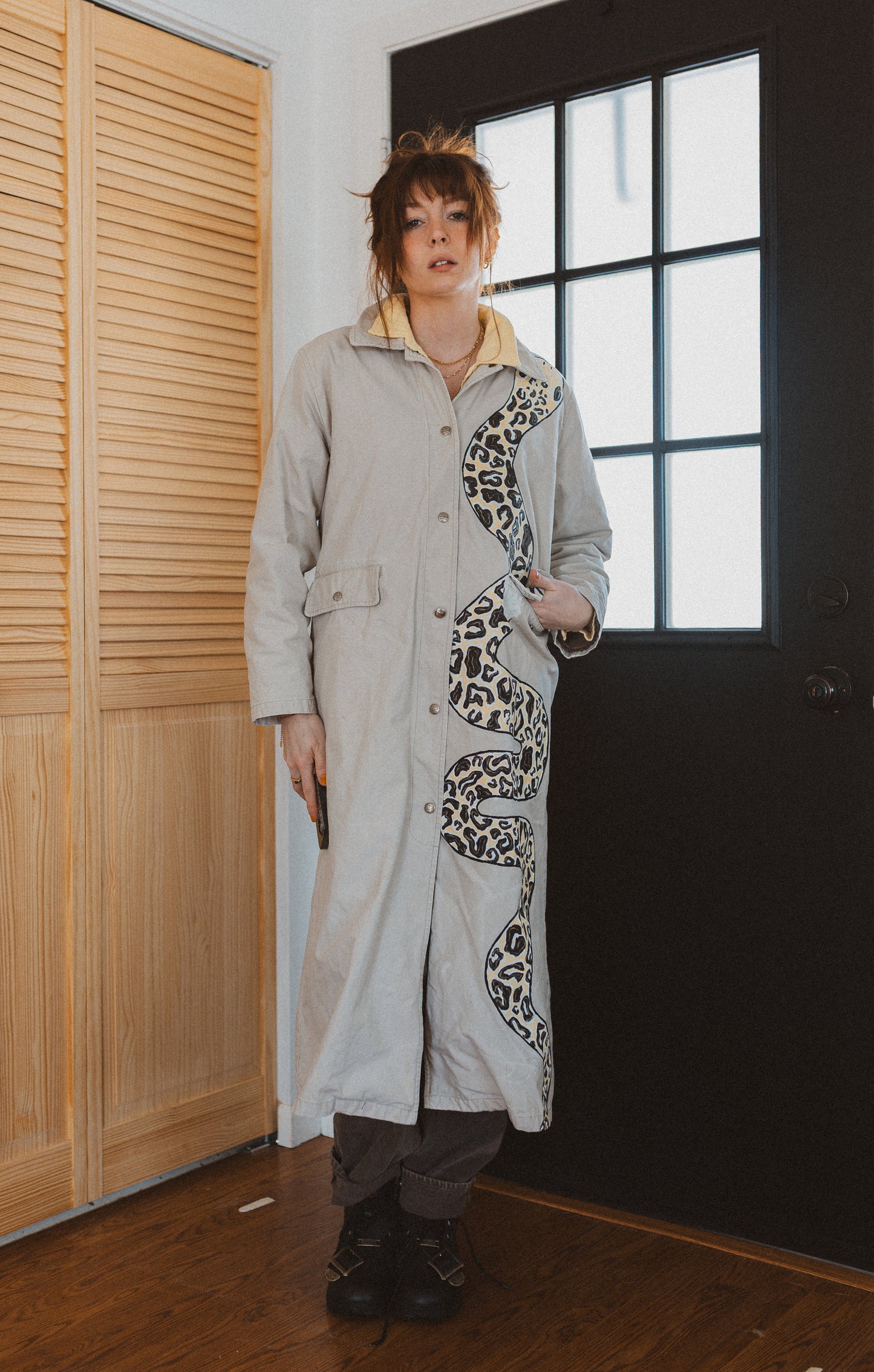 Snake Trench Coat