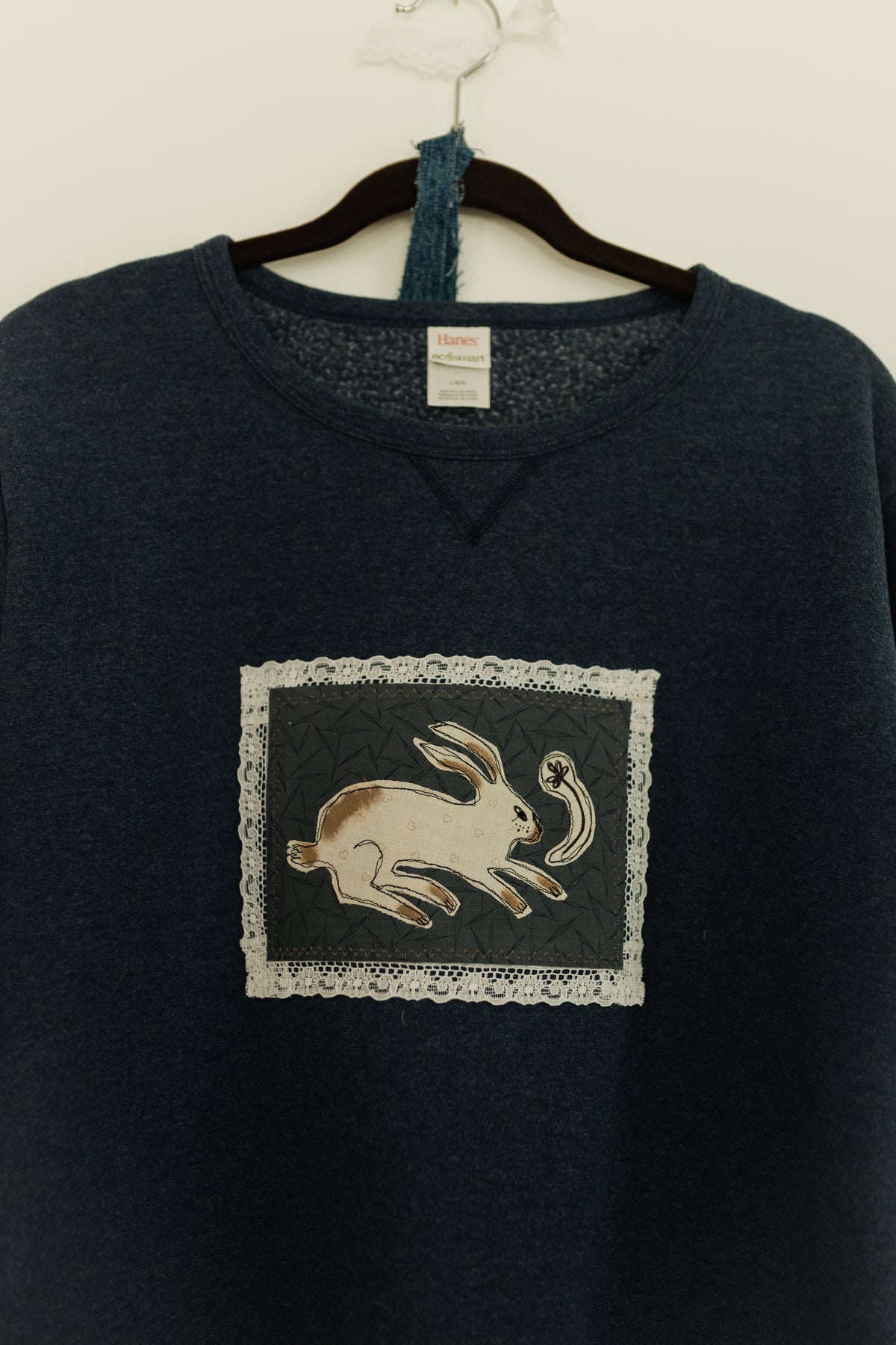Blue bunny patch long sleeve