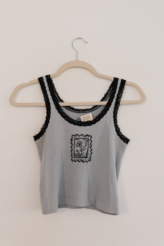Floral Stamp Tank