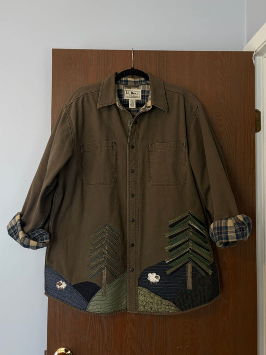 Pine tree & sheep jacket